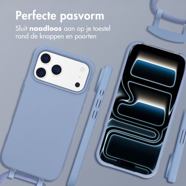 imoshion Color Backcover met afneembaar koord met MagSafe Apple iPhone 17 Pro Max - Ash Blue
