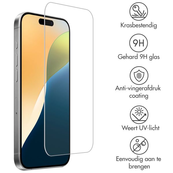 Accezz Gehard Glas Screenprotector Apple iPhone 16 Pro