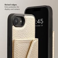 Selencia Sera Phone Case with Cord and Envelope Card Holder Apple iPhone 17e / 16e - Champagne