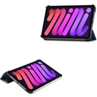 imoshion Trifold Bookcase iPad Mini 7 (2024) / iPad Mini 6 (2021) - Donkerblauw