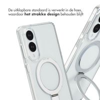 Accezz Ring Stand Backcover met MagSafe Samsung Galaxy S25 Edge - Transparant