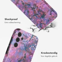 Selencia Vivid Backcover Samsung Galaxy A15 (5G) - Fresh Paint Flower Orange