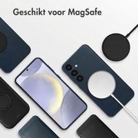 Accezz MagSafe Leather Backcover Samsung Galaxy S24 Plus - Nightfall Blue