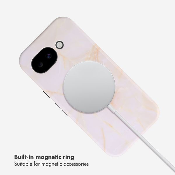 Selencia Vivid Back Cover with MagSafe Google Pixel 10a - Golden Beige Marble