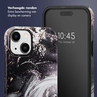 Selencia Vivid Tough Backcover iPhone 14 - Chic Marble Black