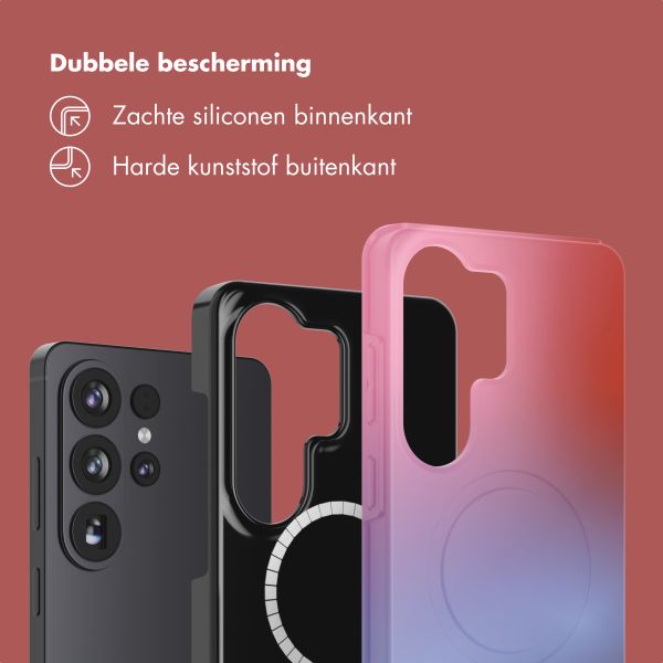 Selencia Vivid Backcover met MagSafe Samsung Galaxy S26 Ultra - Gradient Soft Blush
