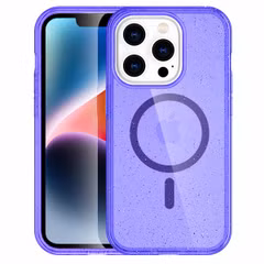 imoshion Sparkle Backcover met MagSafe Apple iPhone 14 Pro - Glitter Paars