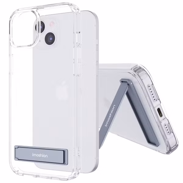 imoshion Stand Backcover Apple iPhone 15 Plus - Transparant