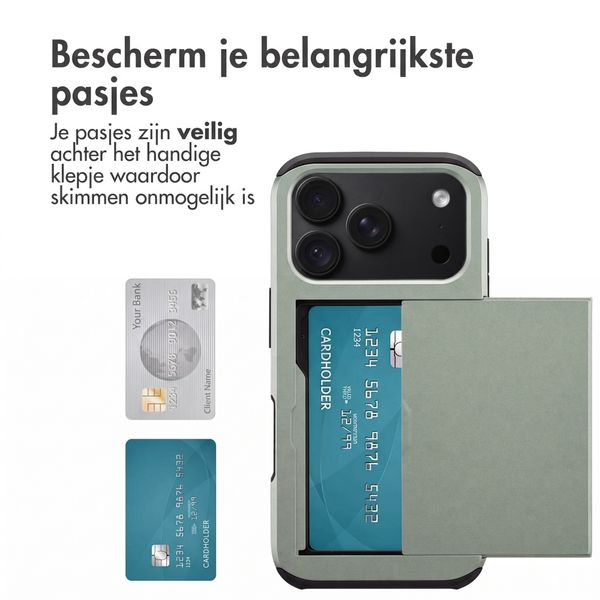 imoshion Backcover met pasjeshouder Apple iPhone 18 Pro / 17 Pro - Groen