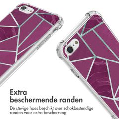 imoshion Design hoesje met koord Apple iPhone SE (2022 / 2020) / 8 / 7 - Bordeaux Graphic