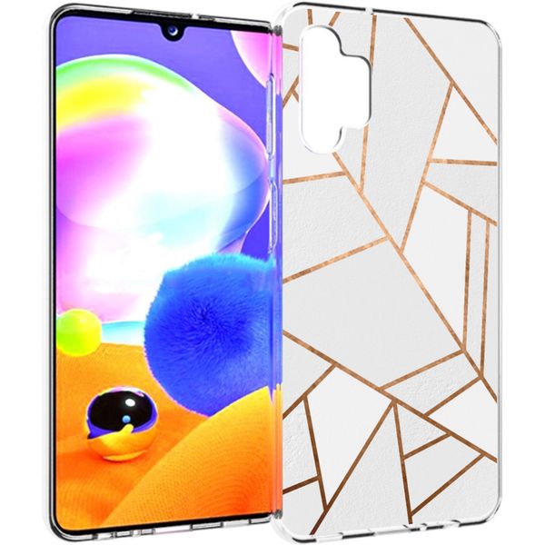 imoshion Design hoesje Samsung Galaxy A32 (5G) - Grafisch Koper / Wit