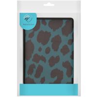 imoshion Design Slim Hard Case Sleepcover met stand Tolino Vision 5-Green Leopard