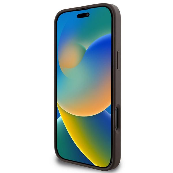 Guess Bottom Stripe 4G Backcover Apple iPhone 16 Pro - Bruin