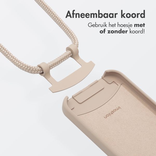imoshion Color Backcover met afneembaar koord MagSafe Apple iPhone 15 - Nude