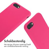 imoshion Siliconen hoesje met koord iPhone SE (2022 / 2020) / 8 / 7 - Fluor Roze