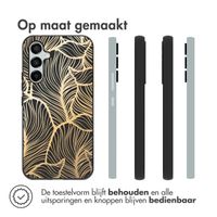 imoshion Design hoesje Samsung Galaxy A54 (5G) - Bladeren / Zwart