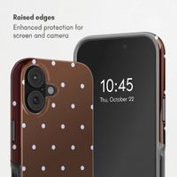 Selencia Vivid Back Cover with MagSafe Apple iPhone 16 - Happy Dots Chocolate