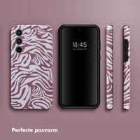 Selencia Vivid Backcover Samsung Galaxy A35 - Trippy Swirl Dark Rose