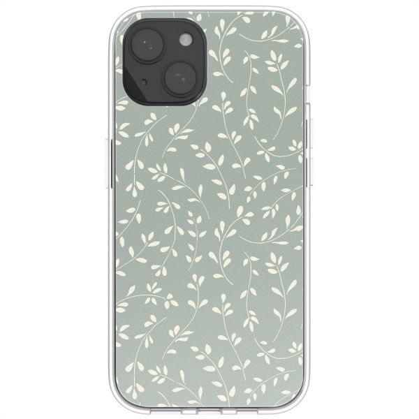 imoshion  Design hoesje iPhone 15 - Smoke Green Flowers