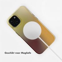 Selencia Vivid Backcover met MagSafe Apple iPhone 15 - Gradient Olive Dust