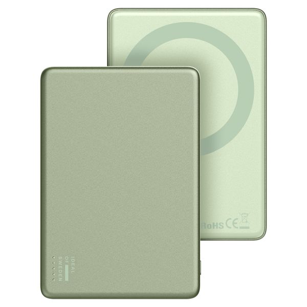 iDeal of Sweden Slim MagSafe Powerbank 5.000 mAh - Draadloze powerbank - Sage Green