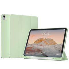 Accezz Smart Silicone Bookcase iPad Air 11 inch (2024) M2 / Air 5 (2022) / Air 4 (2020) - Lichtgroen