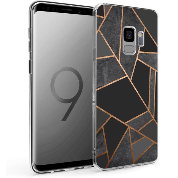 imoshion Design hoesje Samsung Galaxy S9 - Grafisch Koper / Zwart