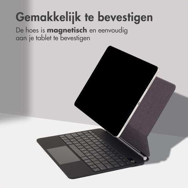 Accezz Magnetic Bluetooth Keyboard Apple iPad Air 11 inch (2025) M3 / (2024) M2 / Pro 11 (2018/2020/2021/2022) - QWERTY / NL - Zwart