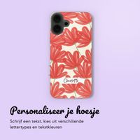 Hoesje met eigen foto en/of tekst Apple iPhone 16 - Bloemen