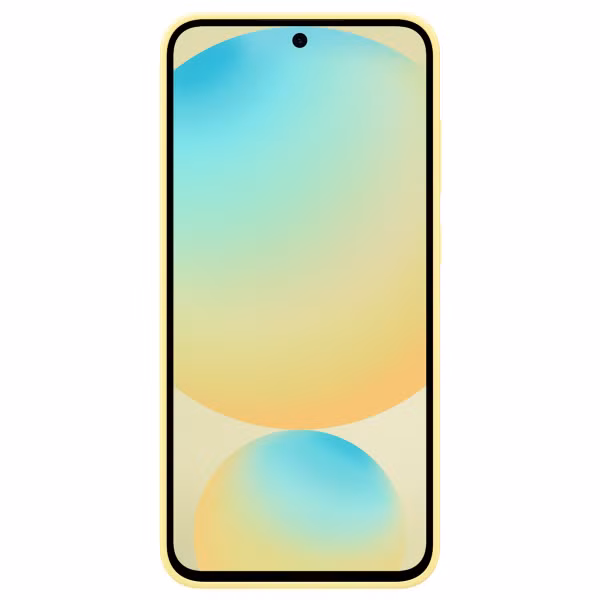 Samsung Originele Silicone Backcover Samsung Galaxy S24 FE - Geel