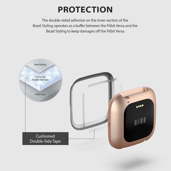 Ringke Bezel Styling Fitbit Versa 2 - Zilver
