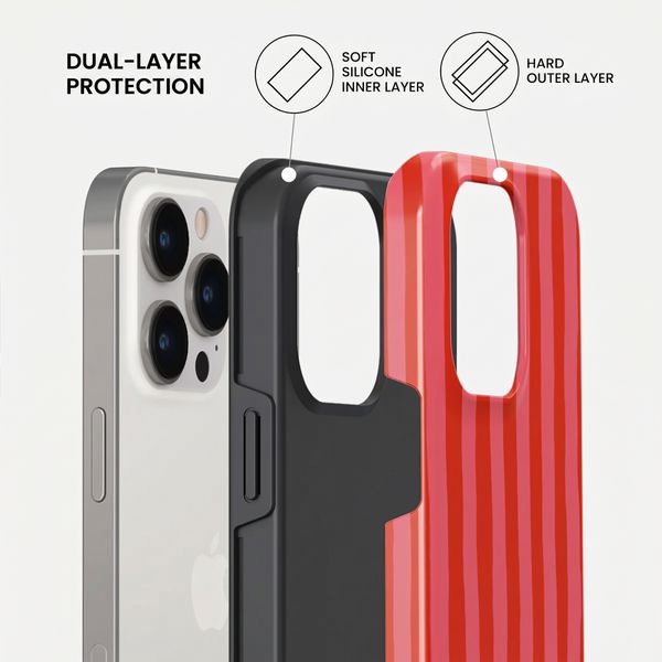 Burga Tough Back Cover with MagSafe Apple iPhone 14 Pro - Pomegranate