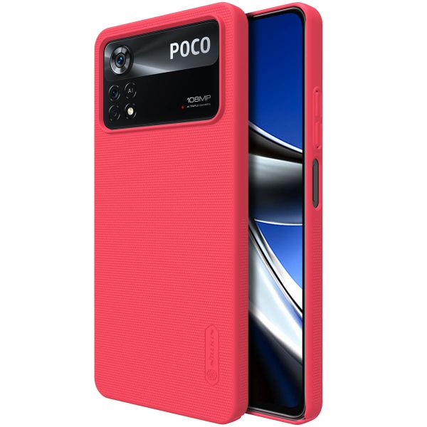 Nillkin Super Frosted Shield Case Xiaomi Poco X4 Pro 5G - Rood