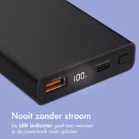 imoshion Ultra Series Aluminium Powerbank 10.000 mAh - Quick Charge en Power Delivery - Black