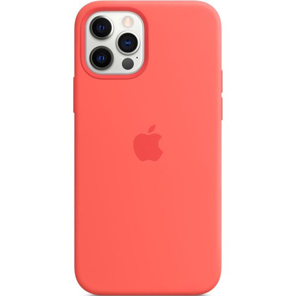 Apple Silicone Backcover MagSafe iPhone 12 (Pro) - Pink Citrus