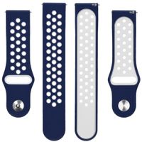 imoshion Siliconen sport bandje Fitbit Versa 2 / Lite - Blauw / Wit