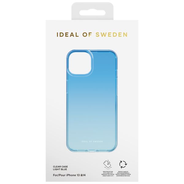 iDeal of Sweden Clear Case iPhone 14 - Light Blue