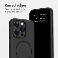 imoshion Colour Back Cover with Thin MagSafe Ring Apple iPhone 15 Pro - Black