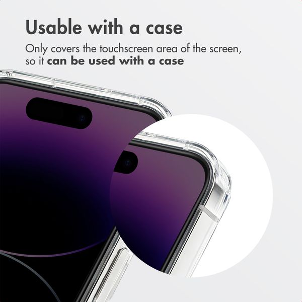 Accezz Privacy Tempered Glass Screen Protector + Applicator Apple iPhone 17e / 16e / 14 / 13 / 13 Pro