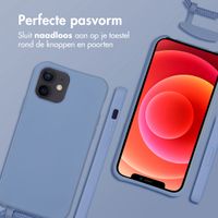 imoshion Color Backcover met afneembaar koord MagSafe Apple iPhone 12 (Pro) - Ash Blue