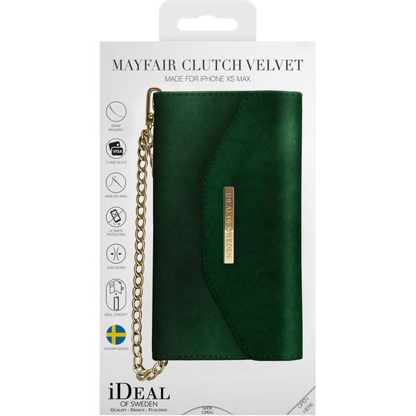 iDeal of Sweden Mayfair Clutch Velvet iPhone Xs Max