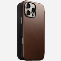 Nomad Modern Leather Folio Bookcase iPhone 16 Pro Max - Brown