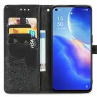 imoshion Mandala Bookcase Oppo Find X3 Lite - Zwart