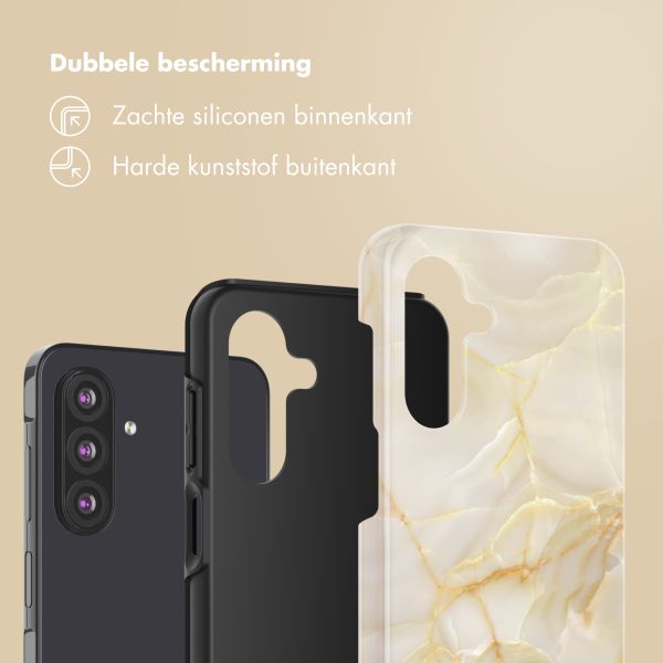 Selencia Vivid Backcover Samsung Galaxy A26 - Golden Beige Marble