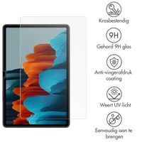 imoshion Gehard glas screenprotector Samsung Galaxy Tab S10 Plus / Tab S9 FE Plus / Tab S9 Plus / S8 Plus / S7 Plus / Tab S7 FE 5G - Transparant