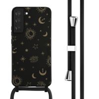 imoshion Siliconen design hoesje met koord Samsung Galaxy S22 Plus - Sky Black