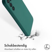 Accezz Liquid Silicone Backcover Samsung Galaxy A34 (5G) - Donkergroen