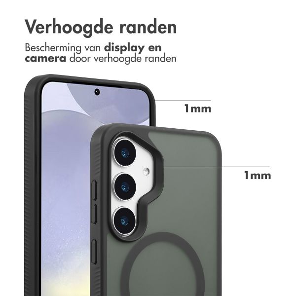 Accezz Rugged Frosted MagSafe Backcover Samsung Galaxy S25 Plus - Zwart