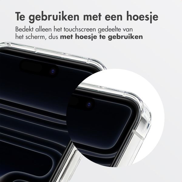 Accezz Gehard Glas Privacy Screenprotector + Applicator Apple iPhone 17 Pro