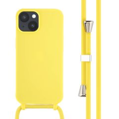 imoshion Silicone Case with Strap Apple iPhone 14 - Yellow